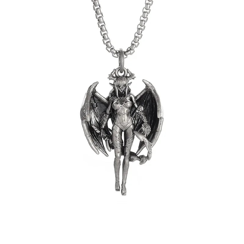 Gothic Skull Cross Pendant Necklace™