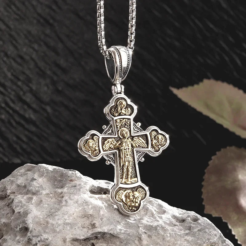 Gothic Skull Cross Pendant Necklace™