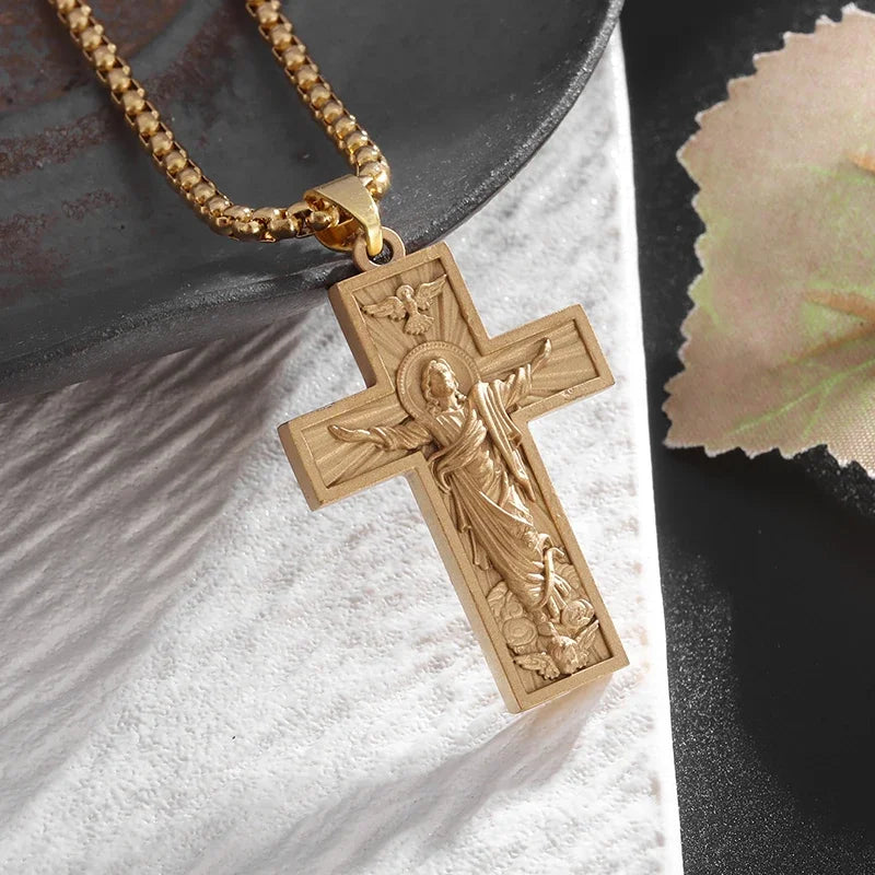 Gothic Skull Cross Pendant Necklace™