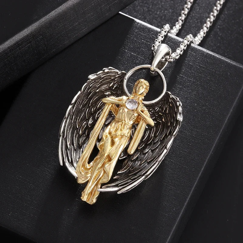 Gothic Skull Cross Pendant Necklace™