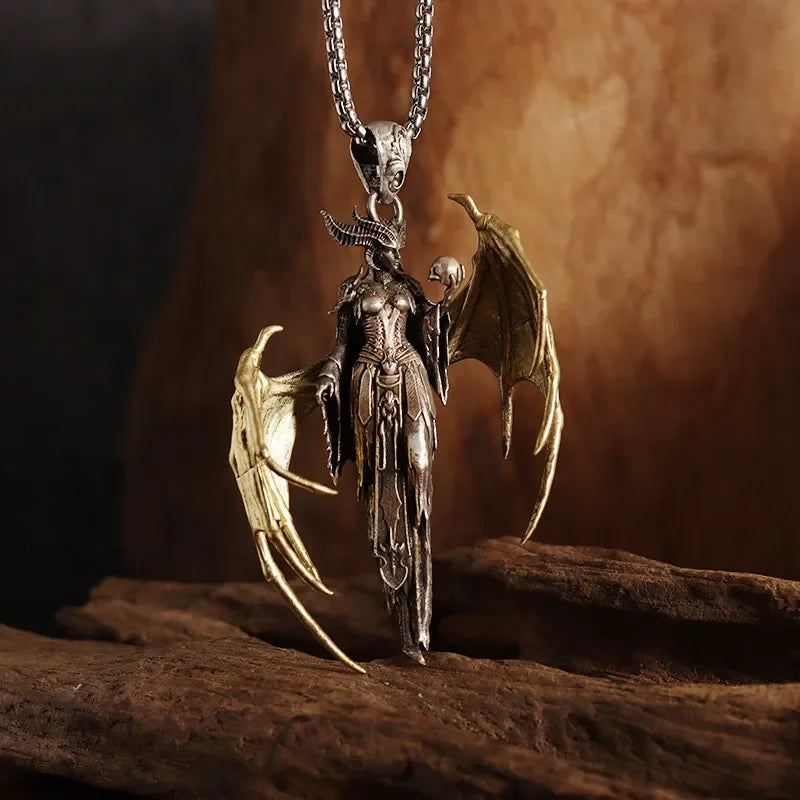 Gothic Skull Cross Pendant Necklace™