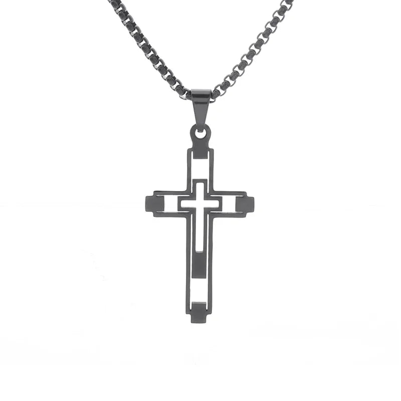Gothic Skull Cross Pendant Necklace™
