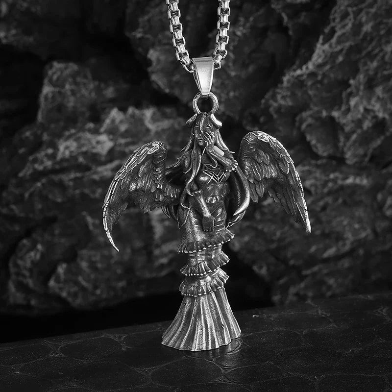 Gothic Skull Cross Pendant Necklace™